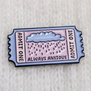 Always Anxious Enamel Pin